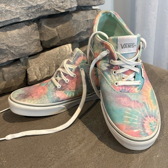 VANS Doheny Heart pastel tie dye,low lace up sneakers/trainers/skate/waffle sole - Picture 1 of 11